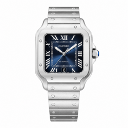 Cartier Santos Large Size WSSA0018 Blue Dial Watch